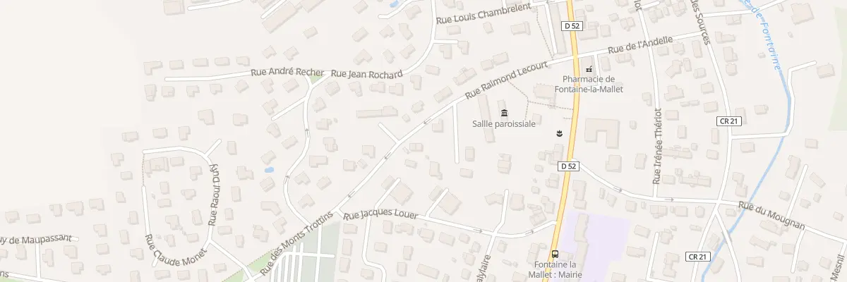 Plan du 12 Rue Raimond Lecourt à Fontaine-la-Mallet