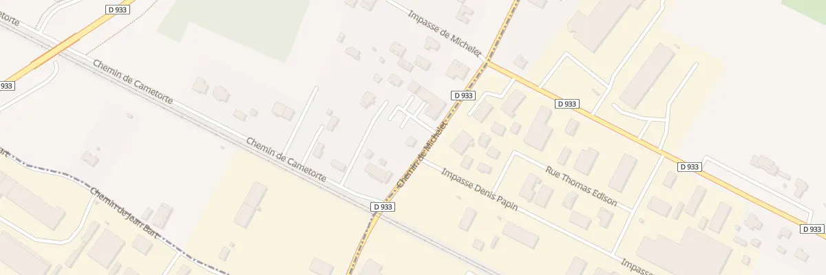 Plan du 14 Che de Michelet à Beaupuy