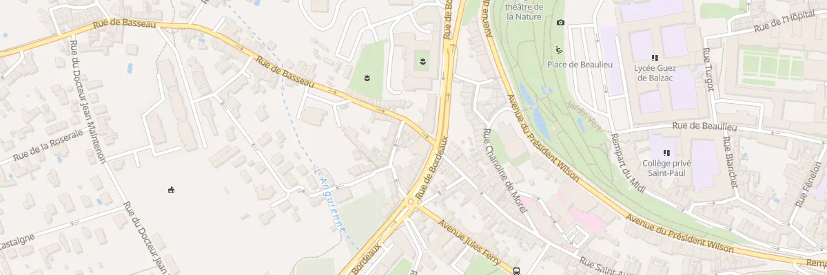 Plan du 5 Rue de Basseau à Angoulême