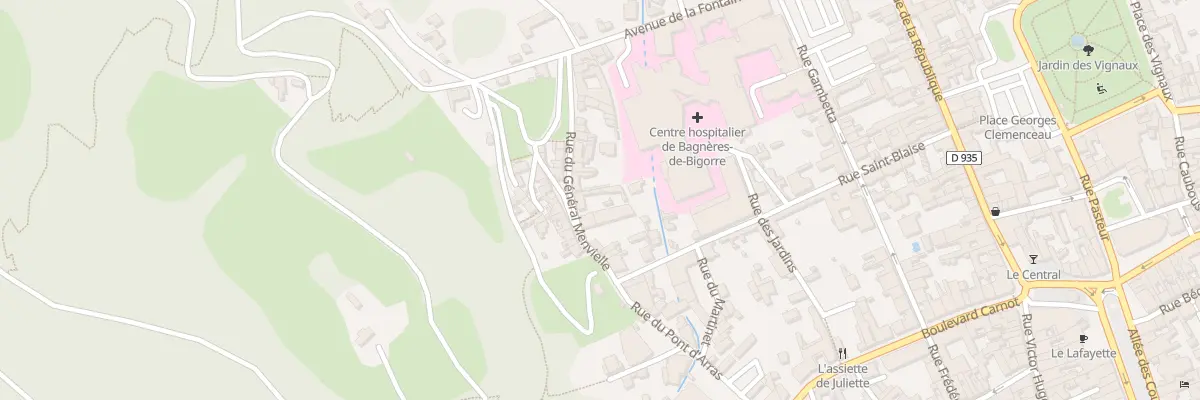 Plan du 10T Rue General Menvielle à Bagnères-de-Bigorre
