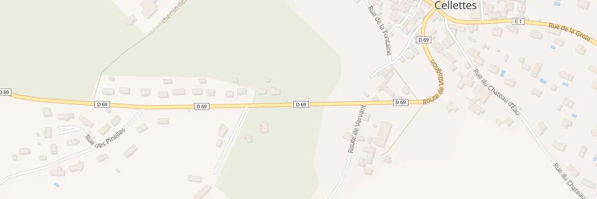 Plan du 12 Rte de Villognon à Cellettes