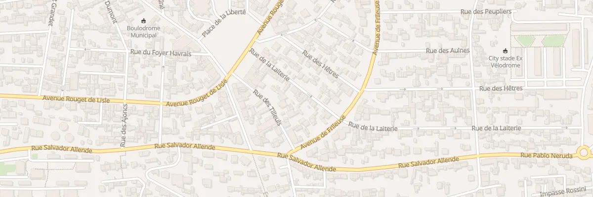 Plan du 16 Rue de la Laiterie au Havre