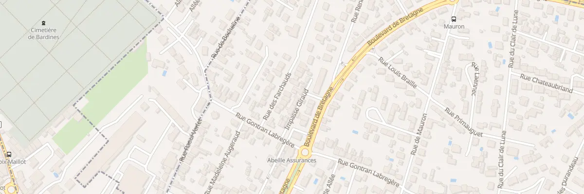 Plan du 23 Rue des Farchauds à Angoulême