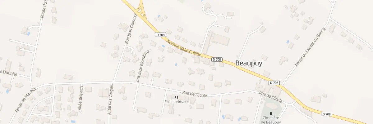 Plan du 33 Av Belle Colline à Beaupuy