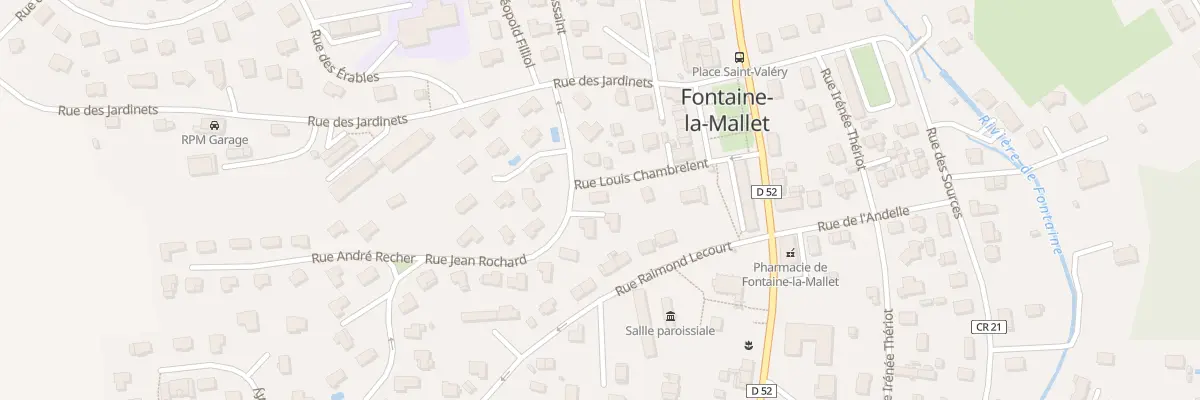 Plan du 2 Rue Louis Chambrelent à Fontaine-la-Mallet