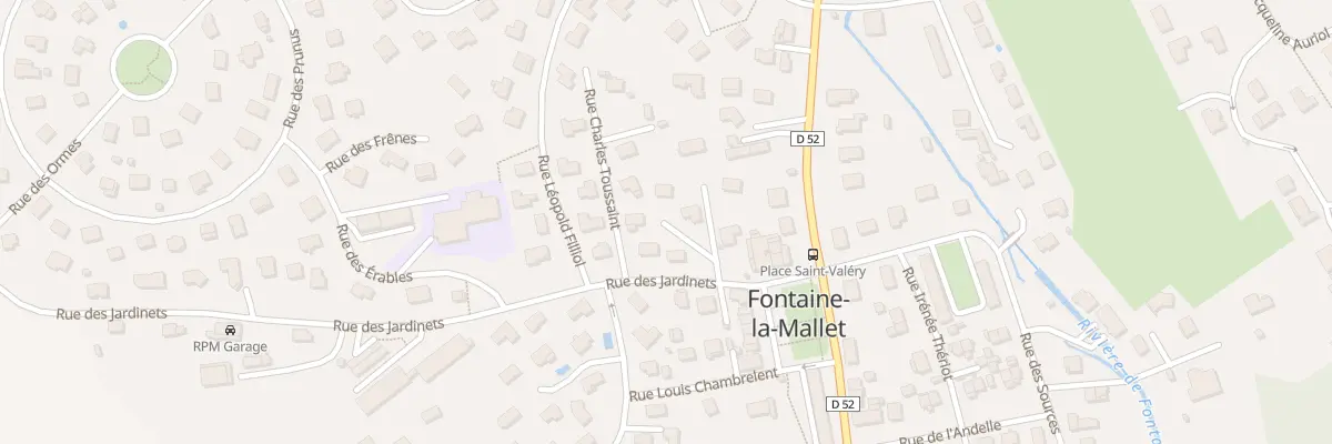 Plan du 6 Rue du Onze Septembre 1944 à Fontaine-la-Mallet