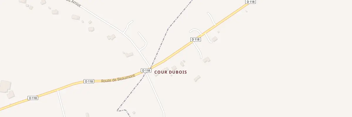 Plan du 2041 Rte de Beaumont à Reux