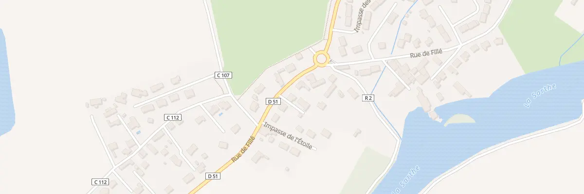 Plan du 39 Rue de Fillé à Spay