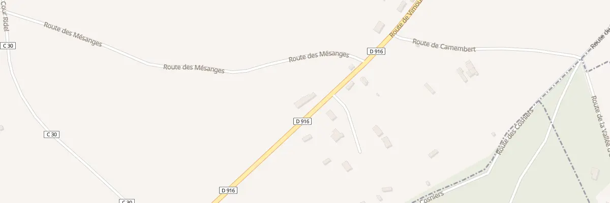 Plan du 14 Rte de Vimoutiers à Crouttes
