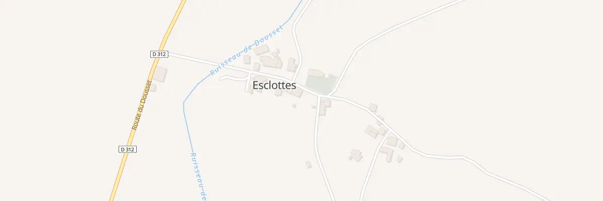 Plan du 2 Le Bourg à Esclottes