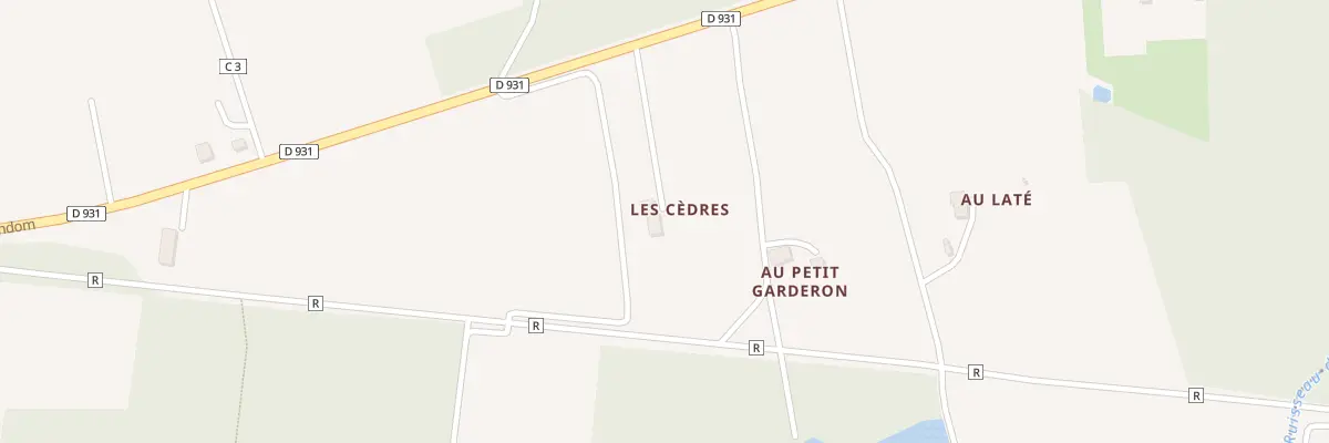 Plan du 1658 Rte de Condom à Bretagne-d’Armagnac