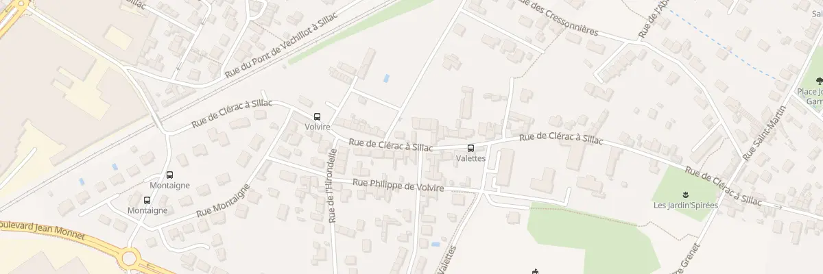 Plan du 296B Rue de Clérac à Sillac à Angoulême