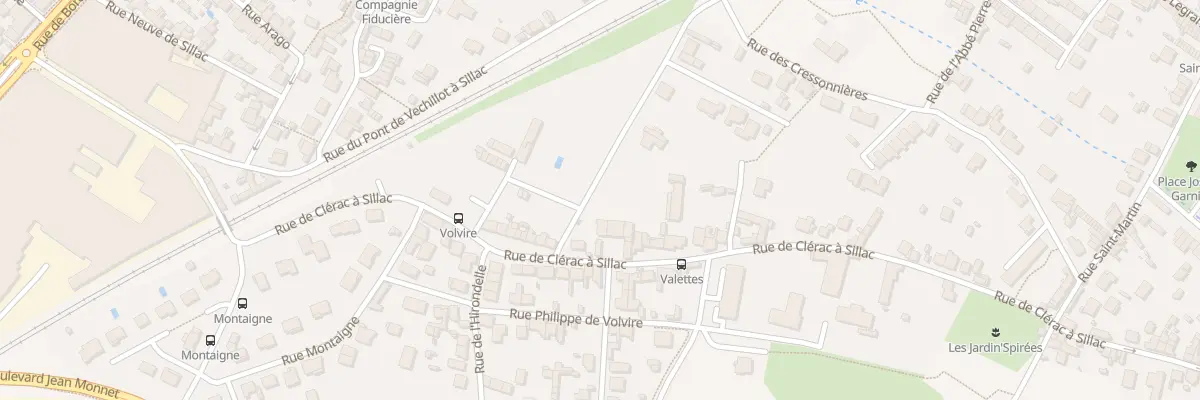 Plan du 296 Rue de Clérac à Sillac à Angoulême