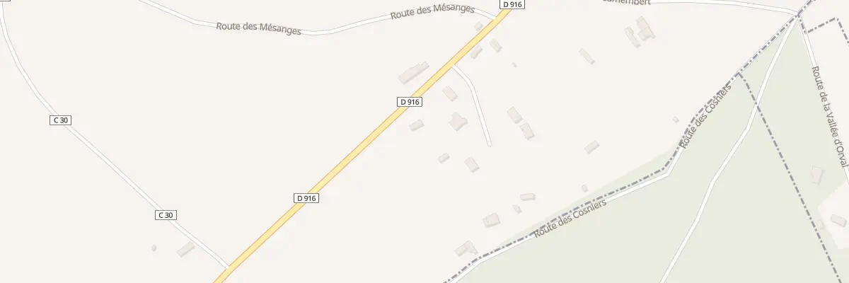 Plan du 21 Rte de Vimoutiers à Crouttes