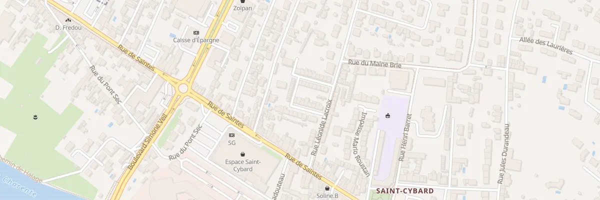 Plan du 14 Rue du Lt Bourdoiseau à Angoulême