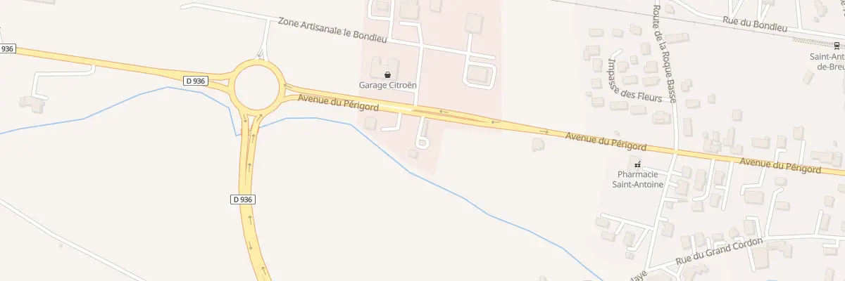 Plan du 12 Av du Périgord à Saint-Antoine-de-Breuilh