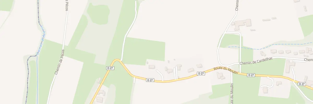 Plan du 26 Rte du Moulin à Lescurry