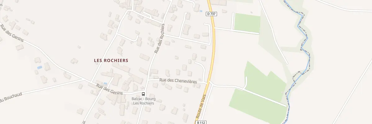 Plan du 6 Rue des Chenevières à Balzac