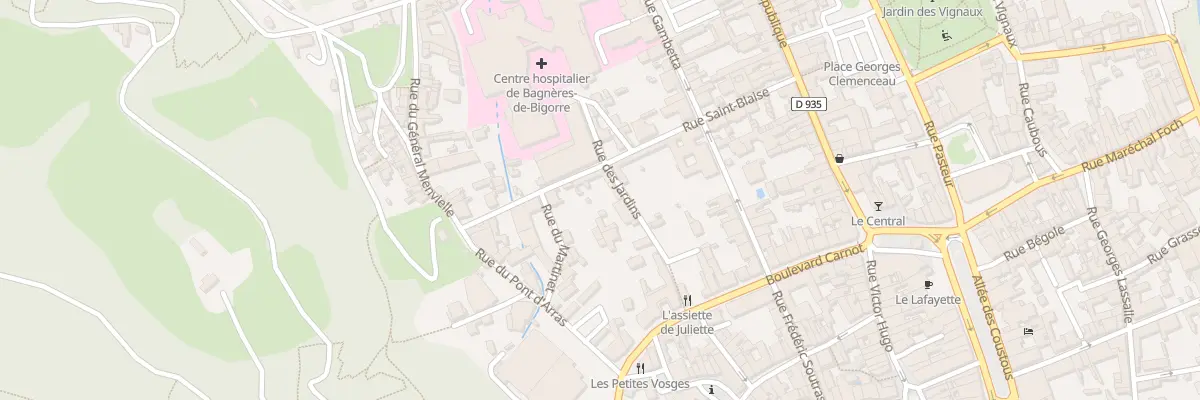 Plan du 9 Rue Saint-Blaise à Bagnères-de-Bigorre