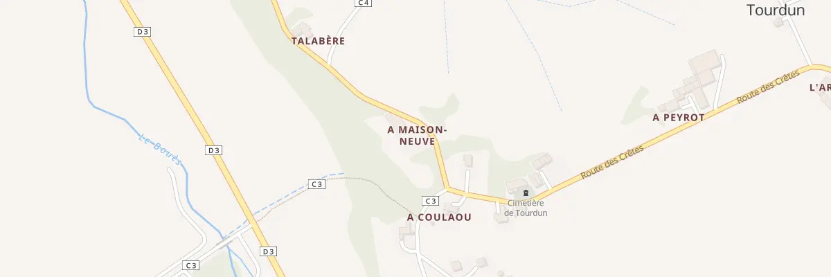 Plan du 5006 A Talaberes à Tourdun