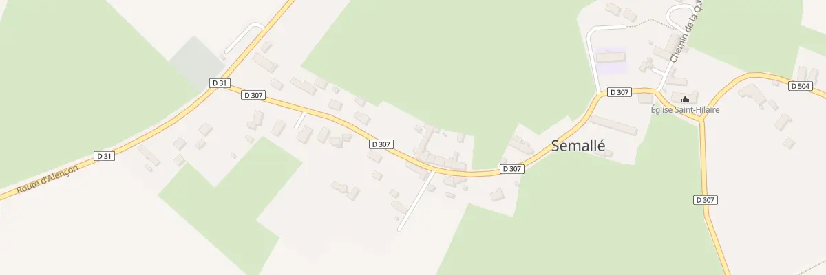 Plan du 7 Le Bourg à Semallé