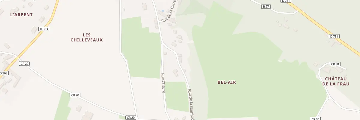 Plan du 15 Rue de la Guiffardière à Thizay