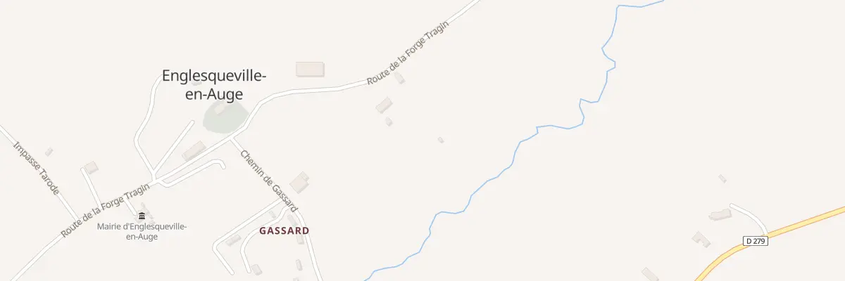 Plan du 612 Rte de la Forge Tragin à Englesqueville-en-Auge