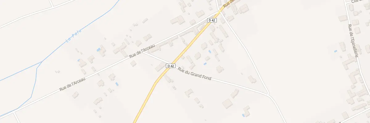 Plan du 2 Rue du Grand Fond à Champigny en Rochereau