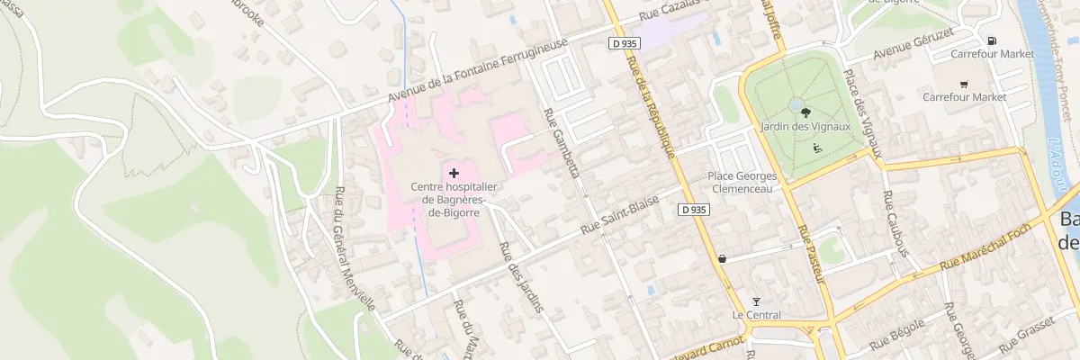Plan du 11B Rue Gambetta à Bagnères-de-Bigorre