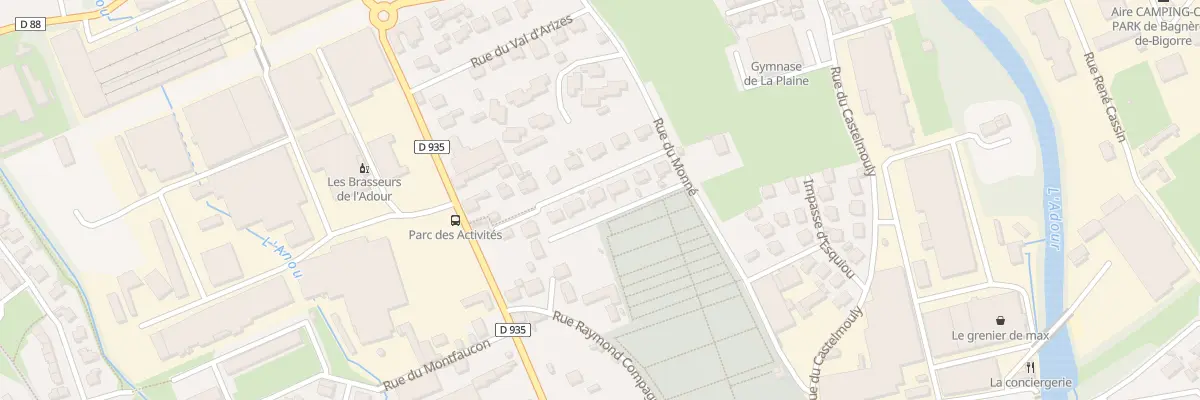 Plan du 7 Imp Bertrand Fortassin à Bagnères-de-Bigorre