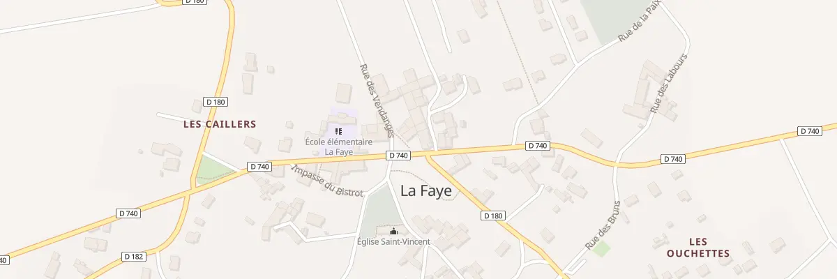 Plan du 8 Rue des Vendanges à La Faye