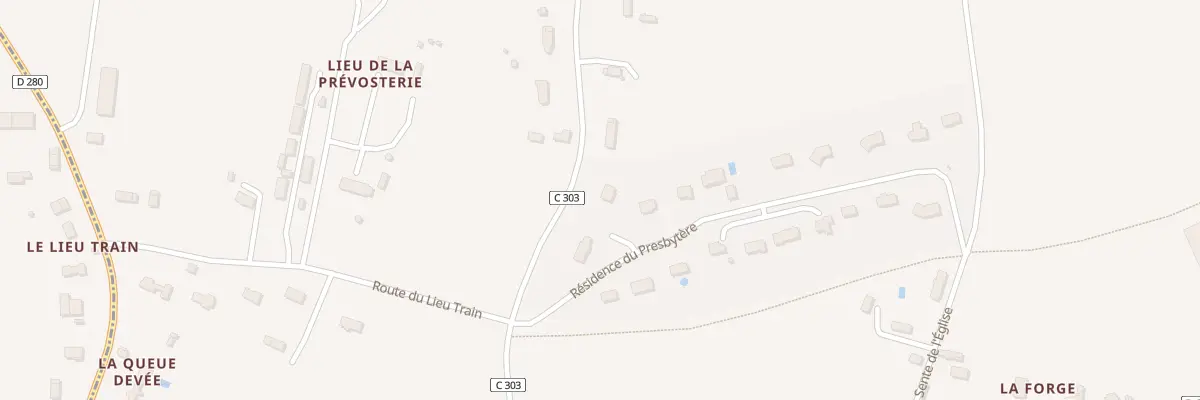 Plan du 115 Res du Presbytère à Reux