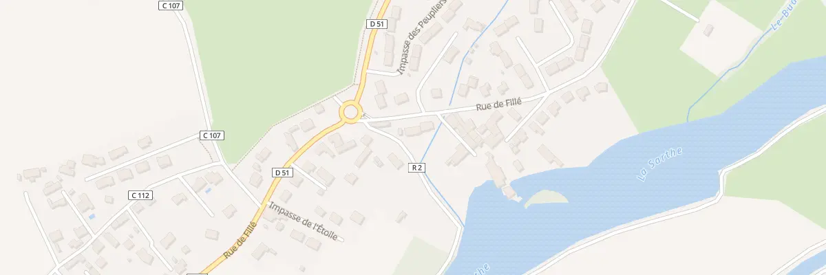 Plan du 31 Rue de Fillé à Spay