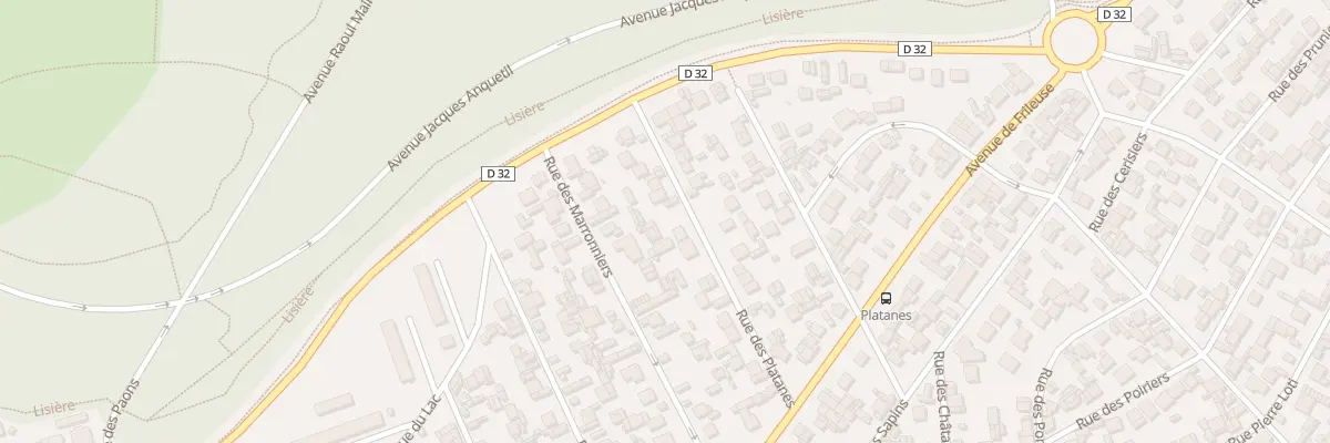 Plan du 27 Rue des Platanes au Havre