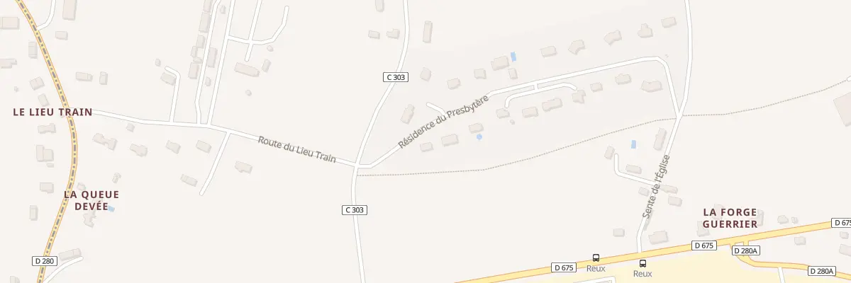 Plan du 96 Res du Presbytère à Reux