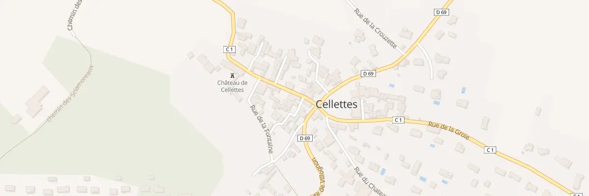 Plan du 2 Rue des Celliers à Cellettes