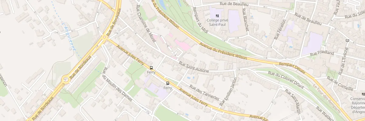 Plan du 66 Rue Saint Ausone à Angoulême