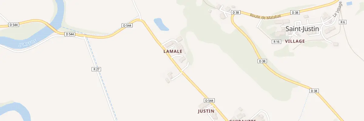 Plan du 50 Rte de Sauveterre à Saint-Justin