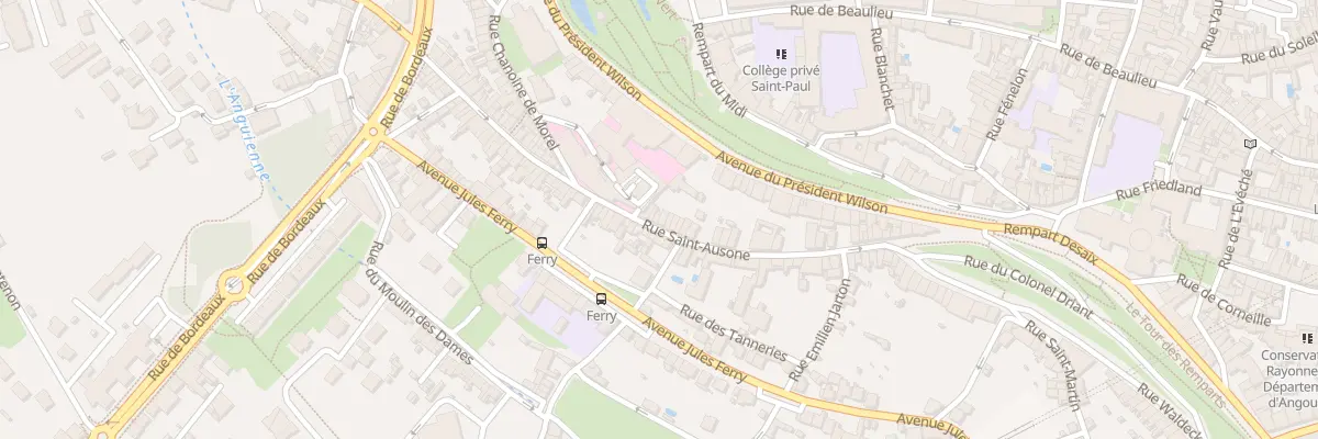 Plan du 64 Rue Saint Ausone à Angoulême