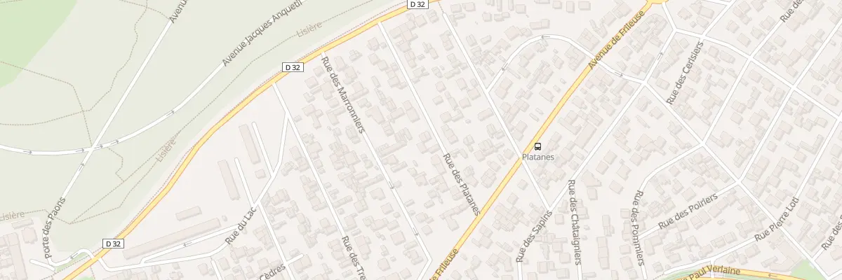 Plan du 19 Rue des Platanes au Havre