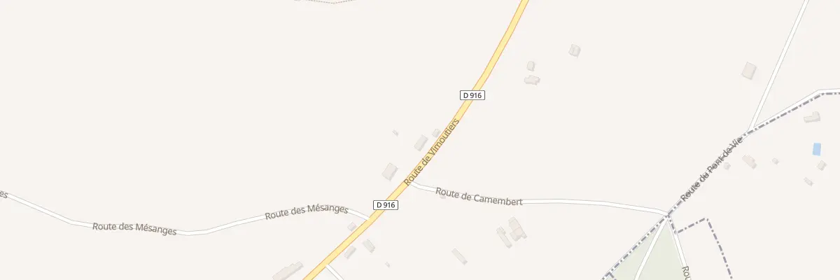 Plan du 10 Rte de Vimoutiers à Crouttes