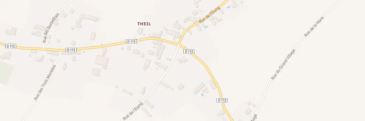 Plan du 9 Rue de Chatain Theil à Limalonges