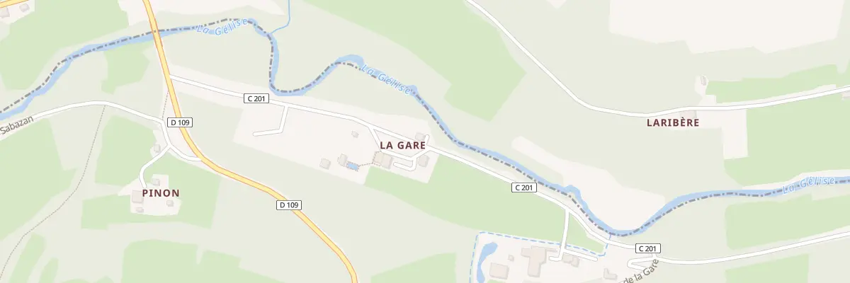Plan du 5001 La Gare à Sainte-Maure-de-Peyriac