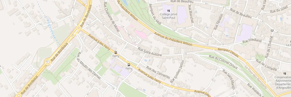 Plan du 60 Rue Saint Ausone à Angoulême