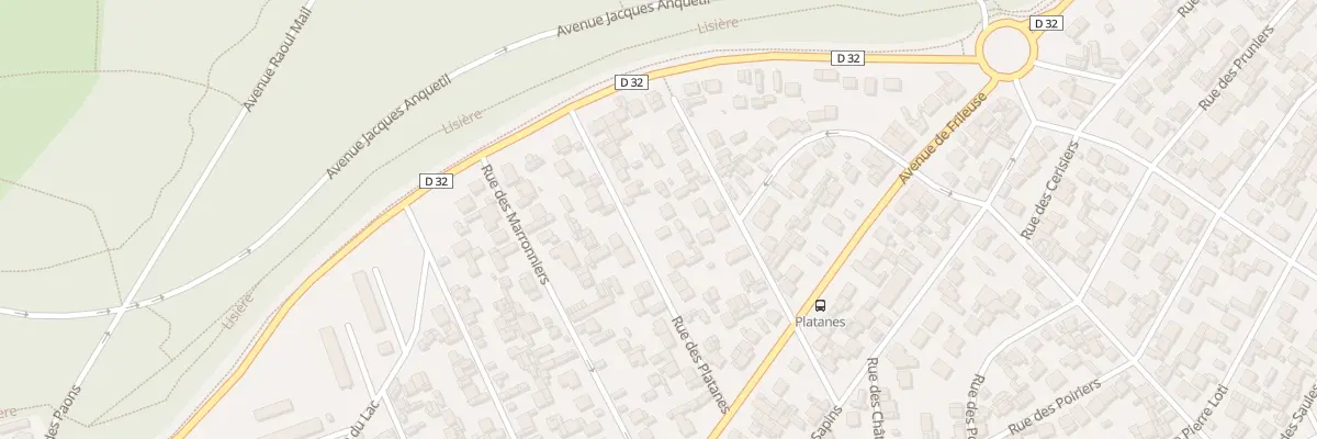 Plan du 24 Rue des Platanes au Havre