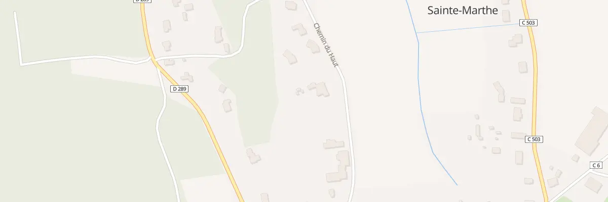 Plan du 437 Che du Haut à Sainte-Marthe
