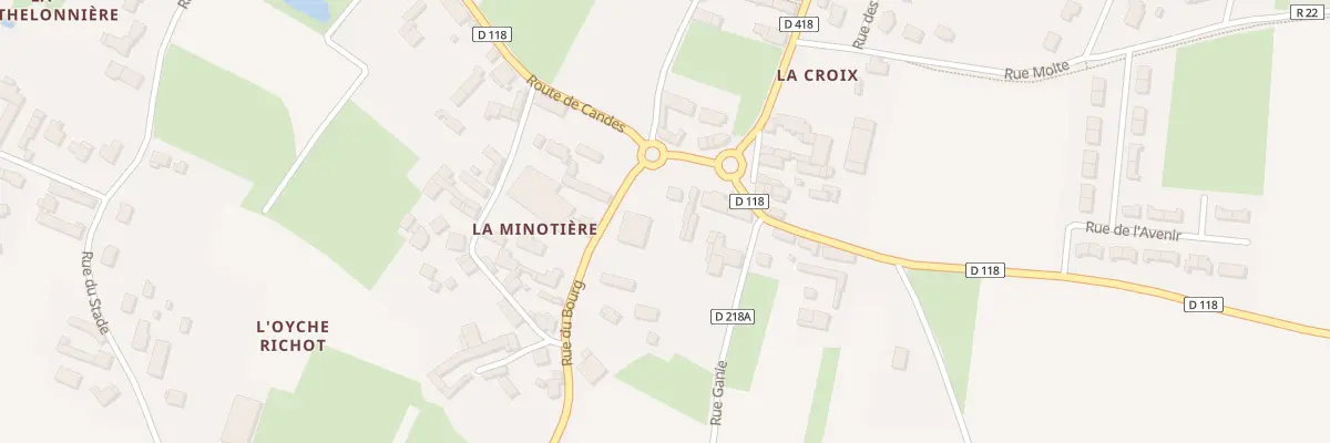 Plan du 8 Rte de Candes à Savigny-en-Véron