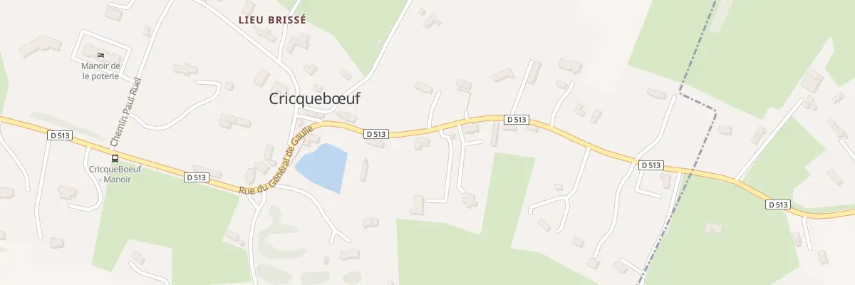 Plan du 36 Rte Cd 513 à Cricquebœuf
