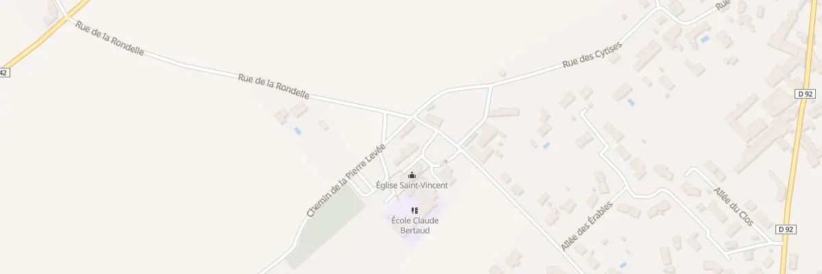 Plan du 6 Rue des Moulins Rochereau Le à Champigny en Rochereau