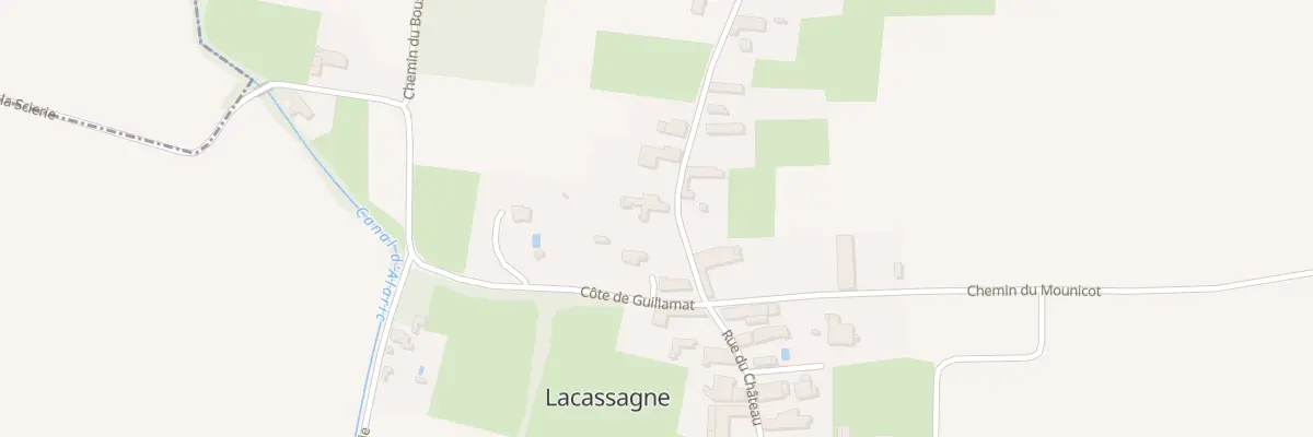 Plan du 62 Rue du Château à Lacassagne